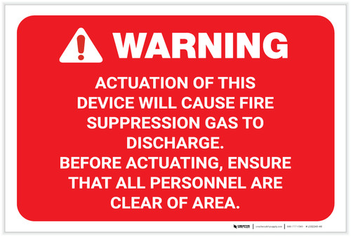 Warning: Our Food May Contain Fish Products - Label