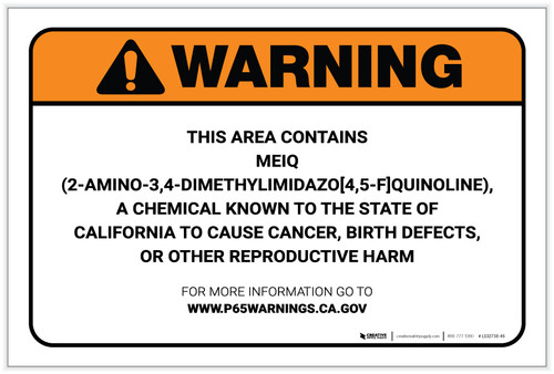 Warning: Prop 65 Mebendazole - Label