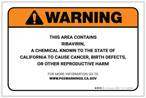 Warning: Prop 65 Ribavirin - Label