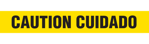 CAUTION CUIDADO  - Barricade Tape (Case of 12 Rolls)