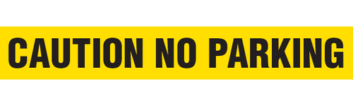 CAUTION NO PARKING - Barricade Tape (Case of 12 Rolls)