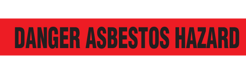 DANGER ASBESTOS HAZARD - Barricade Tape (Case of 12 Rolls)