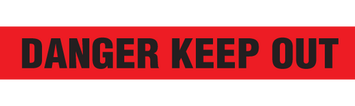 DANGER KEEP OUT - Barricade Tape (Case of 12 Rolls)