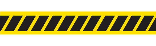 Hazard Stipe - Barricade Tape (Case of 12 Rolls)