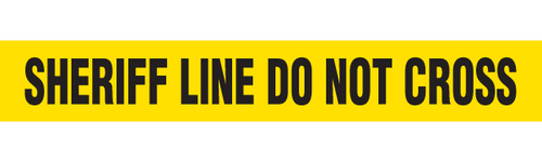 SHERIFF LINE - Barricade Tape (Case of 12 Rolls)