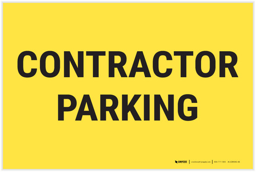Contractor Parking Landscape - Label