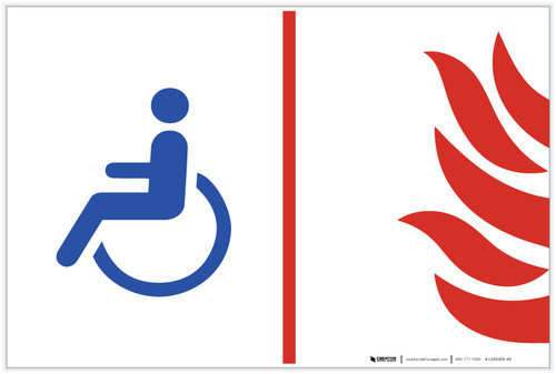 Area Of Refuge NFPA Landscape - Label