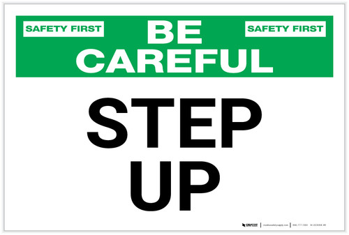 Be Careful: Step up - Label