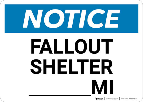 Notice: Fallout Shelter Mile Landscape
