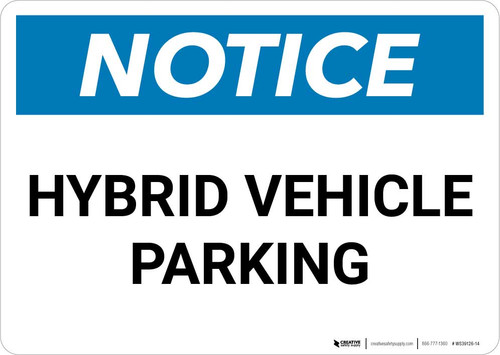 Notice: Hybrid Vehicle Parking Landscape