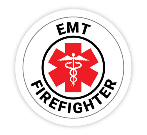 Emergency Medical Technician Red - Hard Hat Sticker