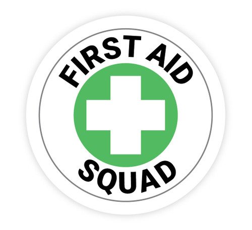 First Aid Squad - Hard Hat Sticker