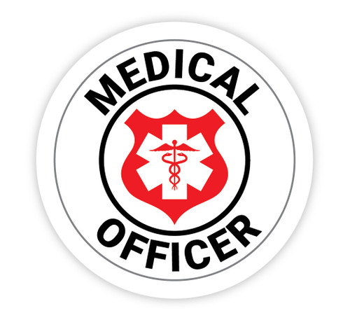 Medical Officer - Hard Hat Sticker