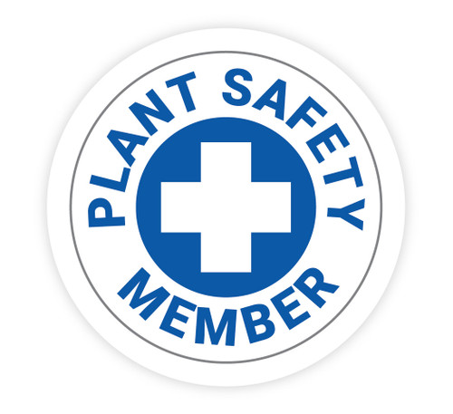 Plant Safety Member - Hard Hat Sticker