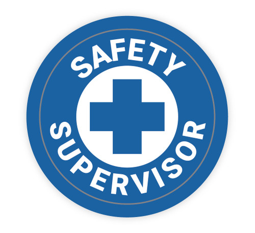 Safety Supervisor - Hard Hat Sticker