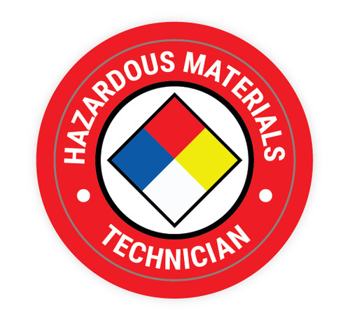 Hazardous Materials Technician with NFPA Symbol - Hard Hat Sticker
