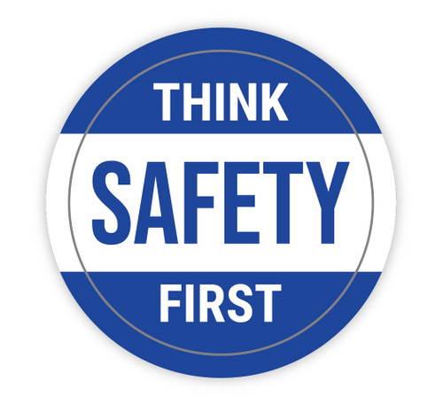 Think Safety First - Hard Hat Sticker