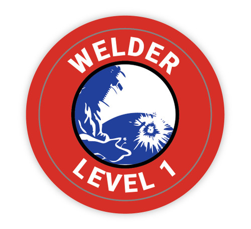 Welder Level 1 - Hard Hat Sticker