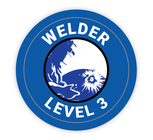 Welder Level 3 - Hard Hat Sticker