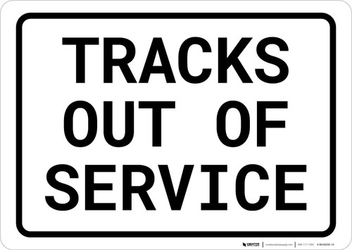 No Train Horn Landscape - Wall Sign