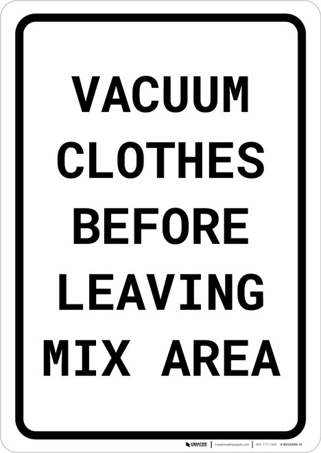 Vacuum Clothes Before Leaving Mix Area Portrait