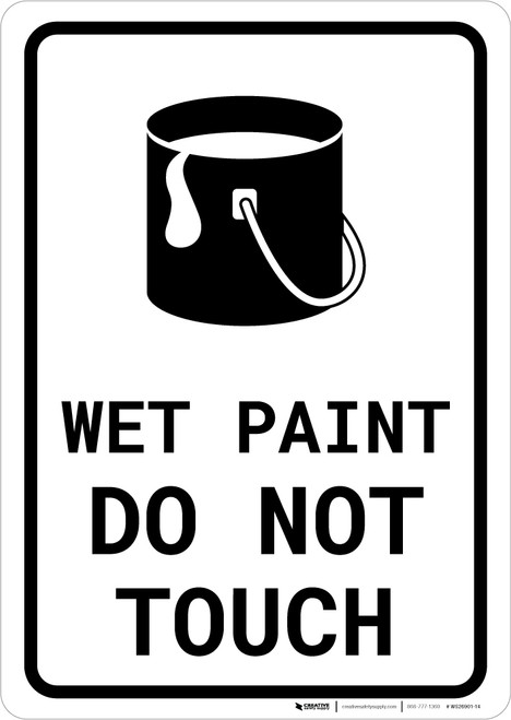 Wet Paint - Do Not Touch with Icon Portrait