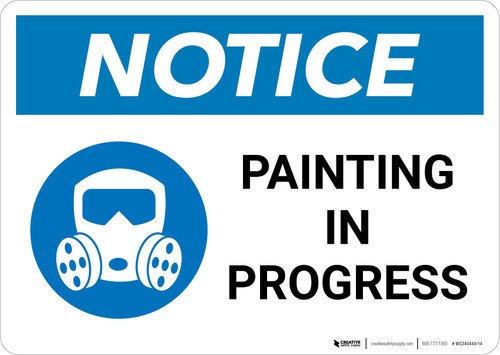 Notice: Painting In Progress with Icon Landscape