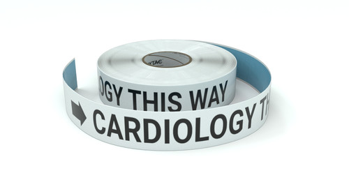 Cardiology This Way With Right Arrow - Inline Printed Floor Marking Tape