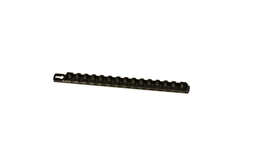 13” Socket Organizer and 15 Twist Lock Clips - Black-1/4”