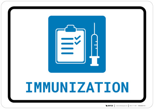 Immunization with Icon Landscape - Wall Sign