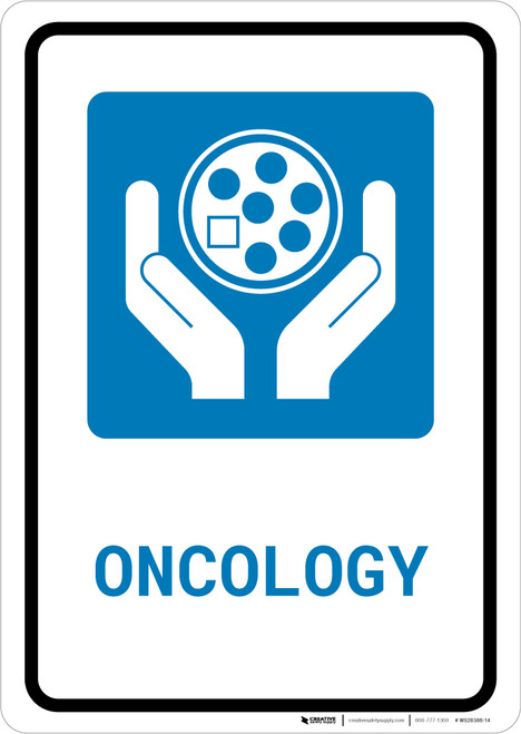 Oncology with Icon Portrait - Wall Sign