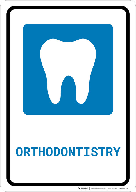 Orthodontistry with Icon Portrait - Wall Sign