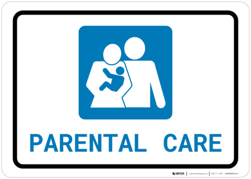 Parental Care with Icon Landscape - Wall Sign