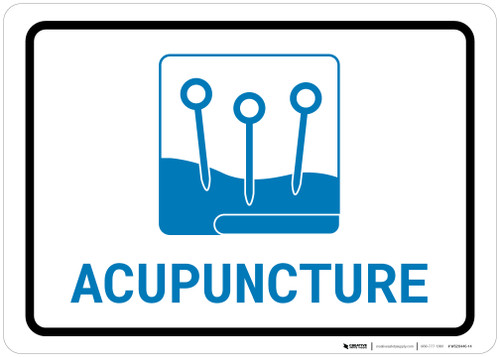 Acupuncture with Icon Landscape v2 - Wall Sign