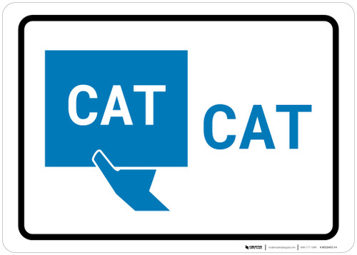 CAT with Icon Landscape v2 - Wall Sign