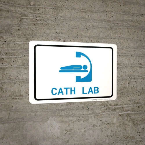 Cath Lab with Icon Landscape v2 - Wall Sign