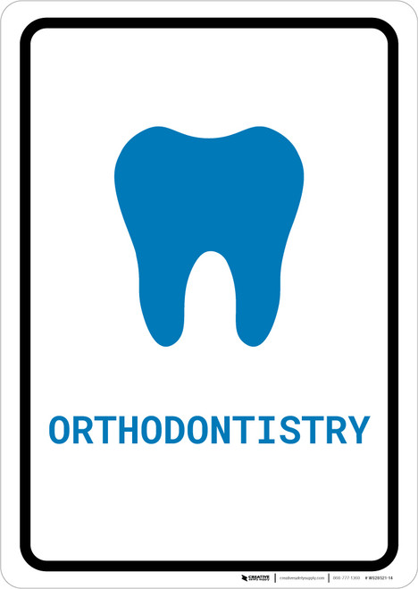Orthodontistry with Icon Portrait v2 - Wall Sign