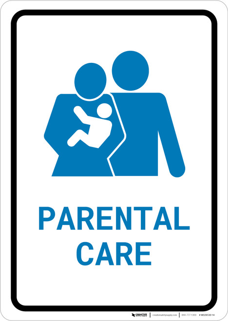 Parental Care with Icon Portrait v2 - Wall Sign