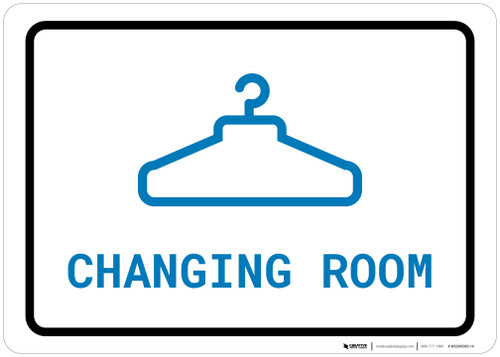 Changing Room with Icon Landscape v2 - Wall Sign