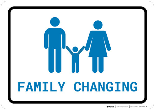 Family Changing with Icon Landscape v2 - Wall Sign