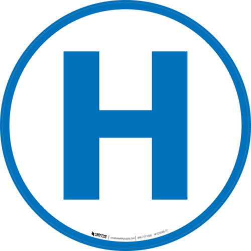 Hospital White - Floor Sign