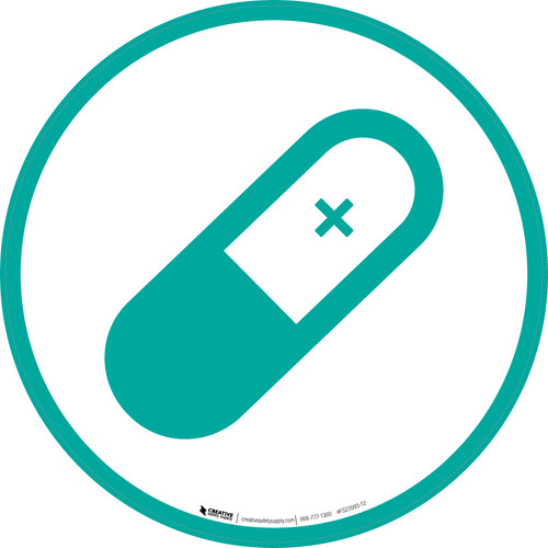 Pill White - Floor Sign