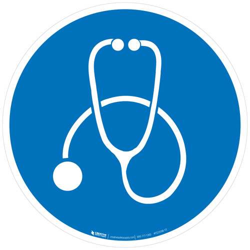 Stethoscope Colored - Floor Sign