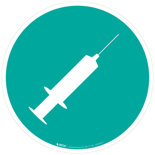 Syringe Colored - Floor Sign