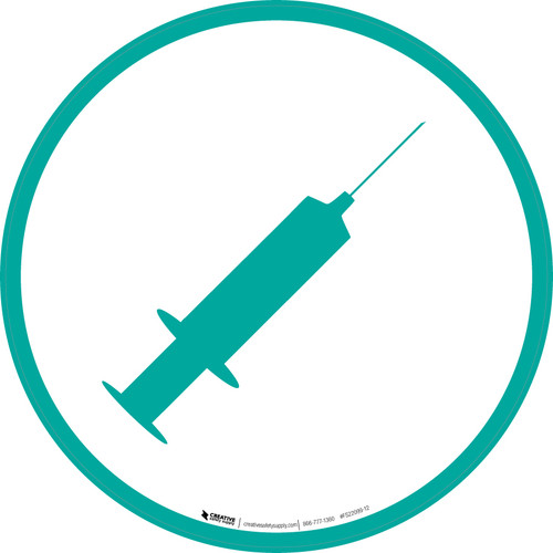 Syringe White - Floor Sign