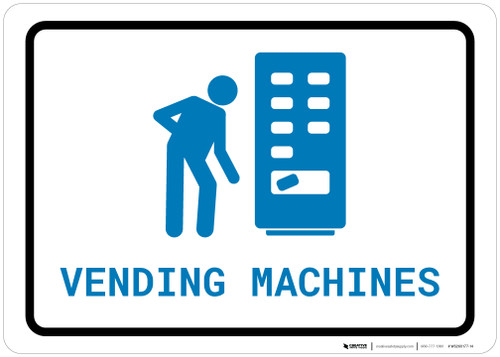 Vending Machines with Icon Landscape v2 - Wall Sign