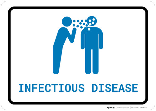 Infectious Disease with Icon Landscape v2 - Wall Sign
