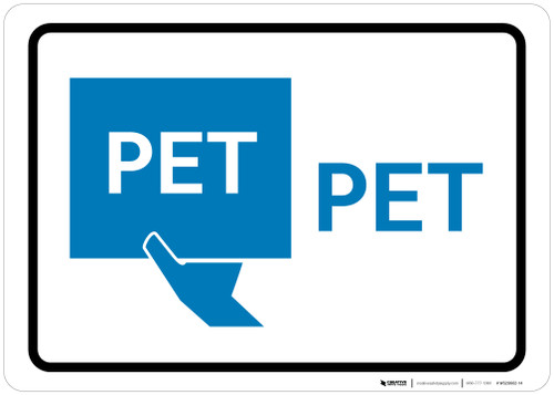 PET with Icon Landscape v2 - Wall Sign