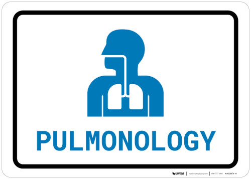 Pulmonology with Icon Landscape v2 - Wall Sign