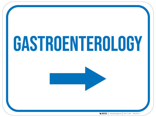 Gastroenterology Arrow Right Rectangular - Floor Sign